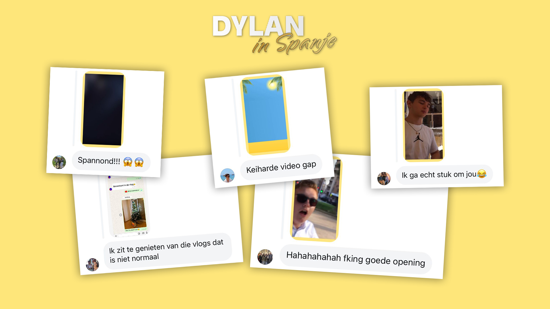 Insta reacties Dylan In Spanje